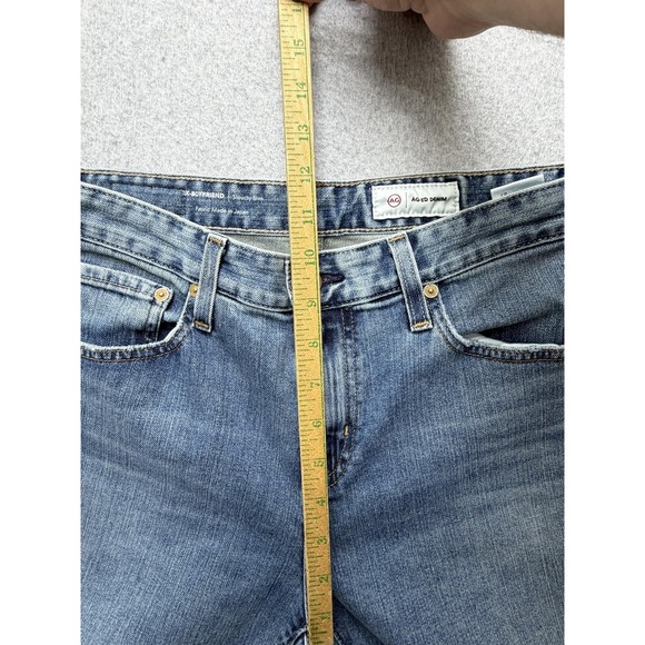 AG Adriano Goldschmied Ex Boyfriend Jeans Womens 27 Blue Mid Rise 27x29.5 Denim - Picture 4 of 11